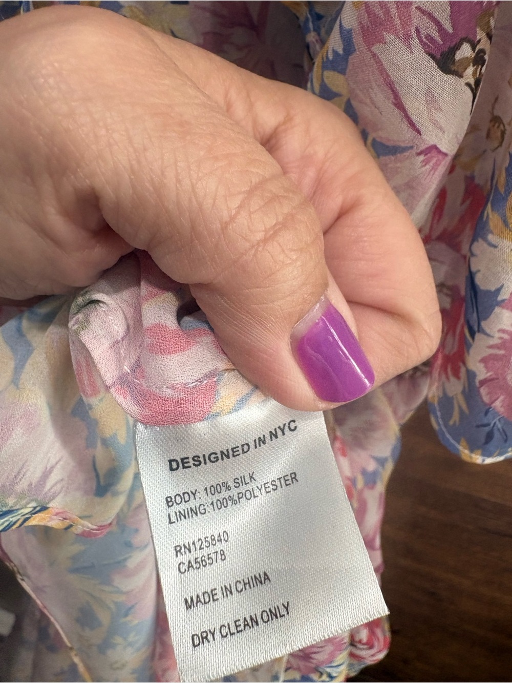Intermix Silk Sophia Midi Floral High Low Frilly Dress - Picture 8 of 14